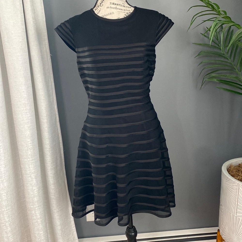 Black fit and flare dress size 12P
